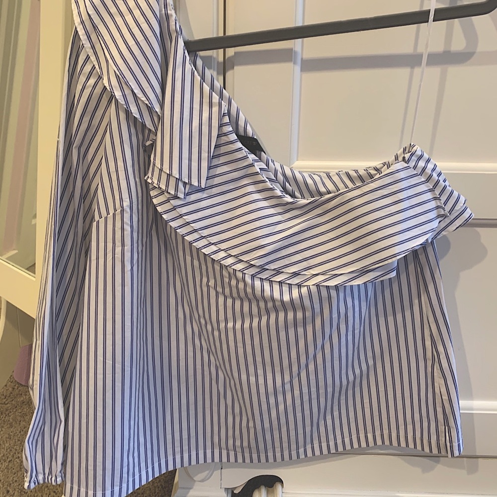 J Crew One Shoulder Blouse